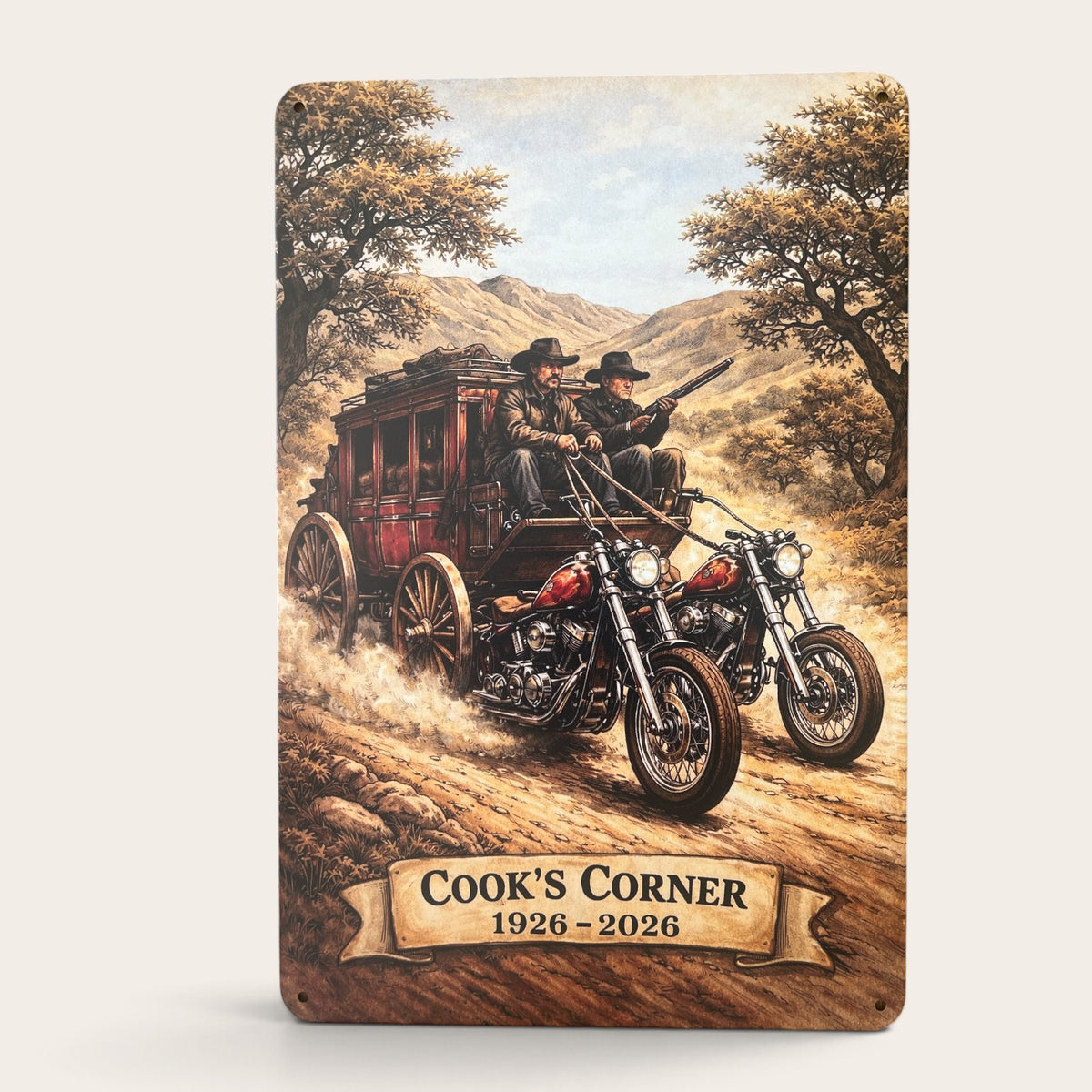Tin Sign Wagon