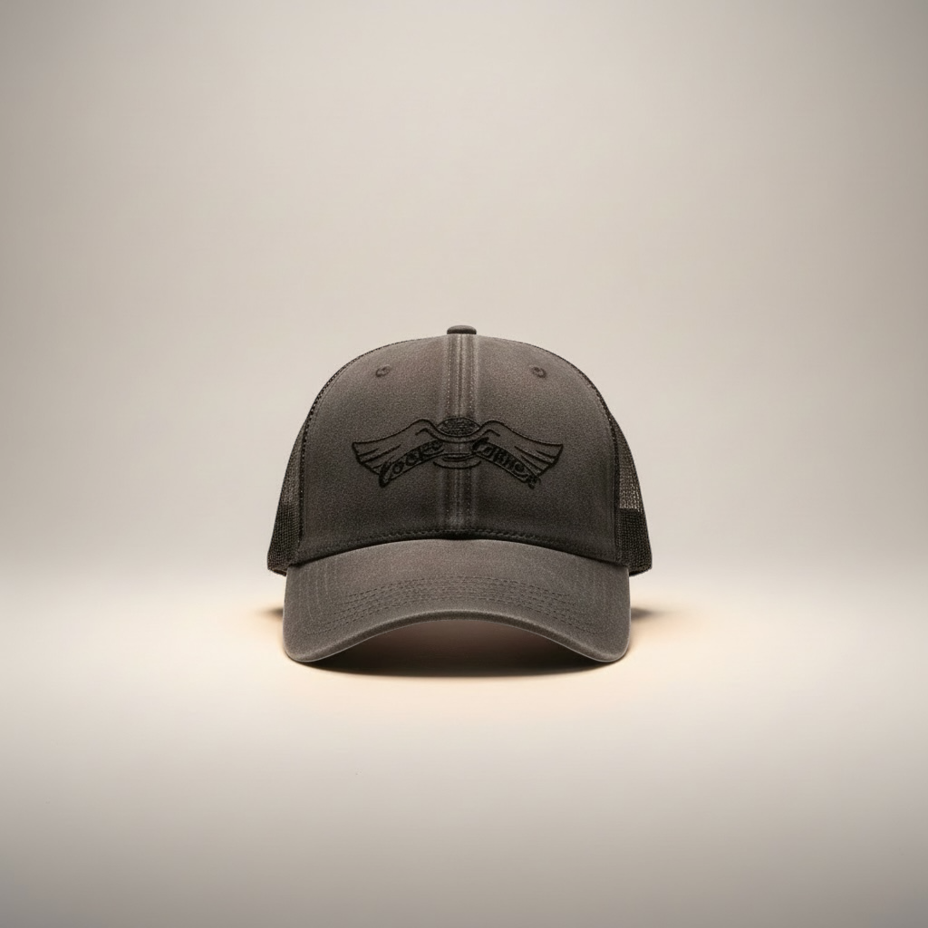 Grey Stonewash Cap
