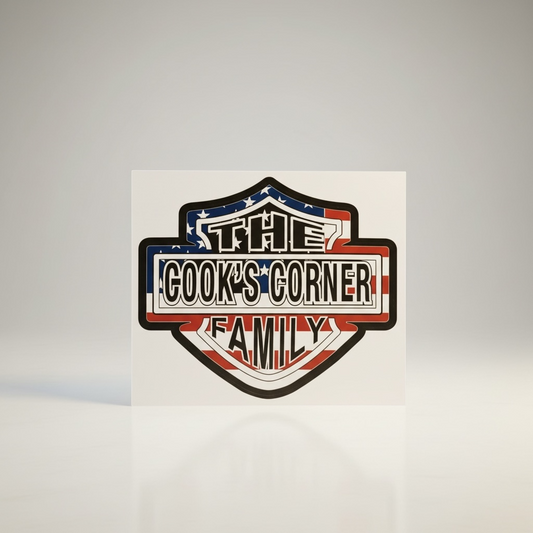 USA  The Cooks Corner Family Sticker